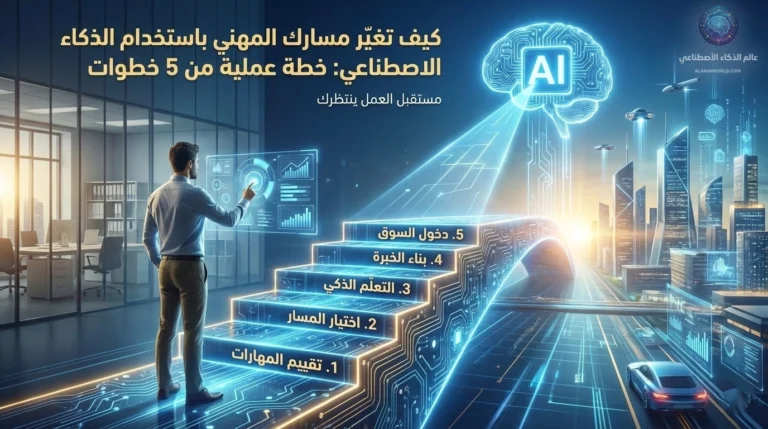 خطة عملية من 5 خطوات تشرح كيف تغيير المسار المهني باستخدام الذكاء الاصطناعي في عام 2026