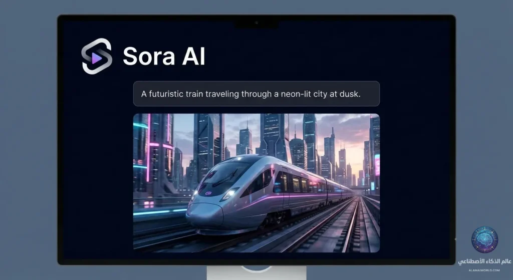شرح أداة Sora لإنتاج الفيديو وواجهة تحويل النص إلى مشاهد سينمائية