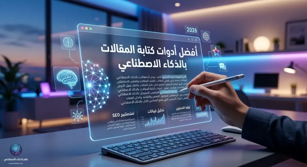 أفضل أدوات كتابة المقالات بالذكاء الاصطناعي