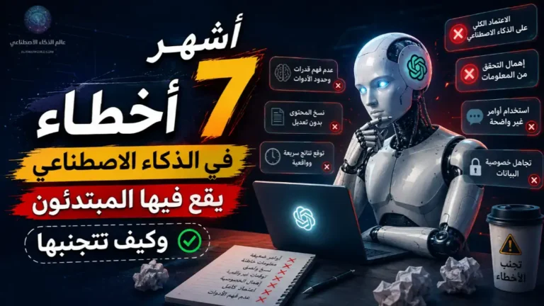 ​7 أخطاء الذكاء الاصطناعي للمبتدئين وكيفية تجنبها